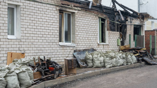Professional Fire Damage Repair technician working in Manassas, VA